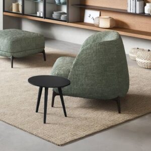Syros 50cm Round Side Table Grey