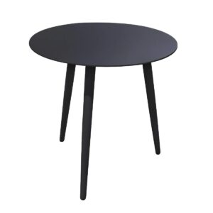 Syros 50cm Round Side Table Grey