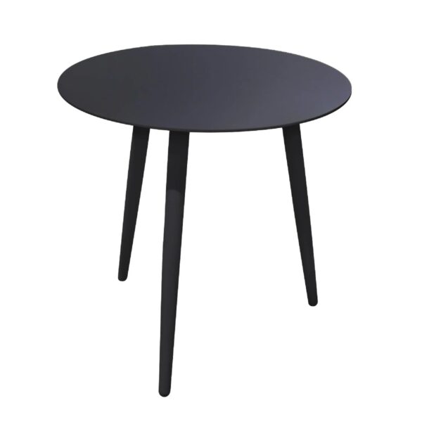 Syros 50cm Round Side Table Grey - Image 2