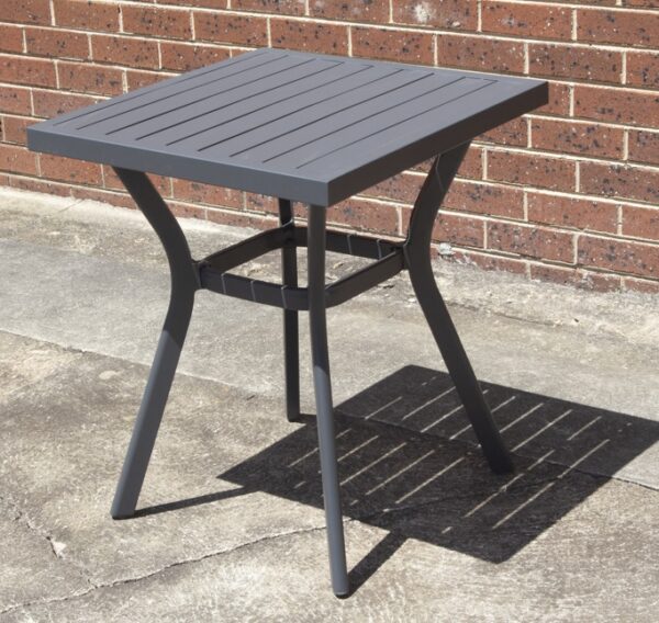 Daffodil 60cm Square Bistro Table Grey - Image 2