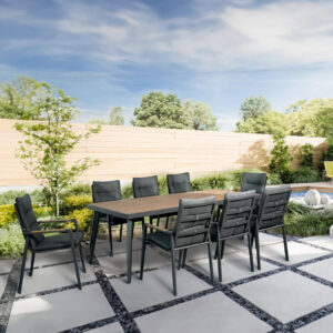 Arletter Dining Table 2100x945mm & 8 Chairs