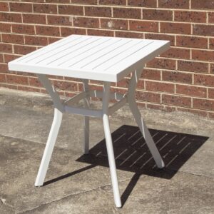 Daffodil 600mm Square Bistro Table White