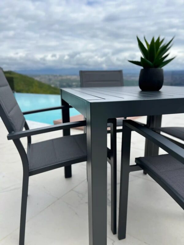 Bon Dining Table 90x90cm Grey (Seats 4) - Image 2