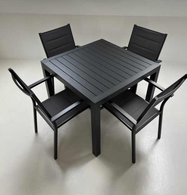 Bon Dining Table 90x90cm Grey (Seats 4) - Image 4