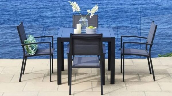 Bon Dining Table 90x90cm Grey (Seats 4) - Image 3