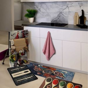 Kitchen Rubber Mat 45x115cm Cafe