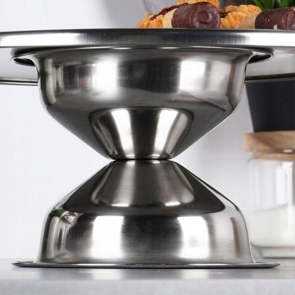 Pastry Plate Stainless Steel 33cm - Image 4