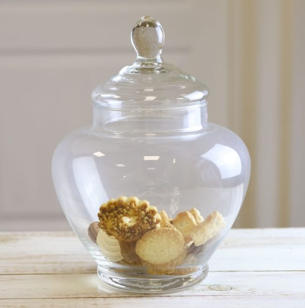 Glass Storage Vase with Lid