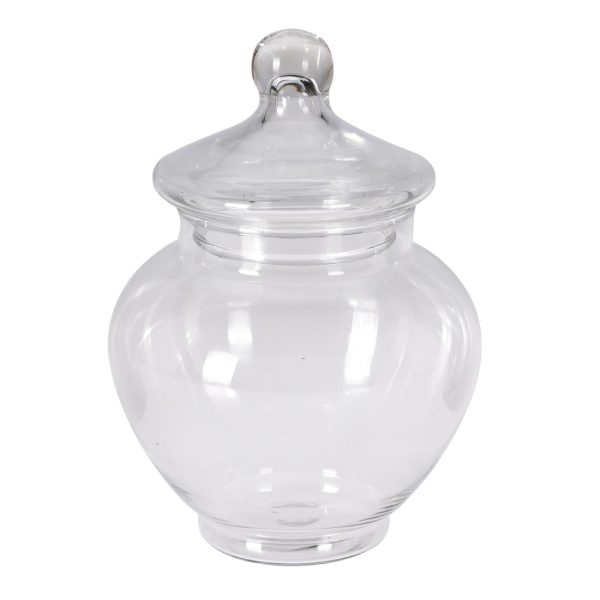 Glass Storage Vase with Lid - Image 2
