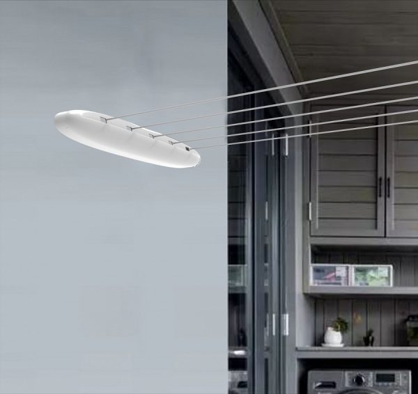 5-Line Retractable Clothesline 20m