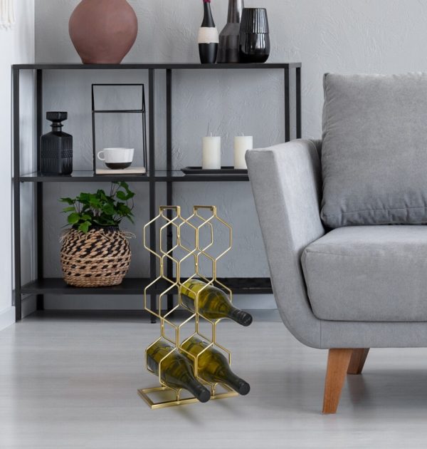 Wine Rack Metal 8 Bottles