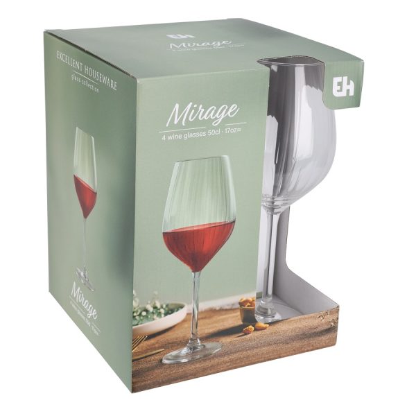 Wine Glass 500ml Set of 4 Pcs - Image 2
