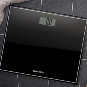 Compact Glass Digital Scale Black