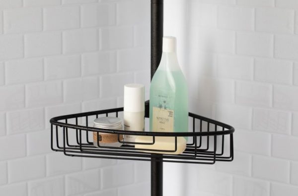 Telescopic Bar with 4 Baskets Black - Image 4