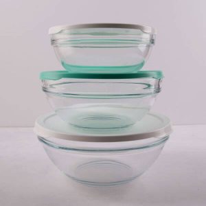 Snack Bowl Set 3 Pcs with Lid (98304)