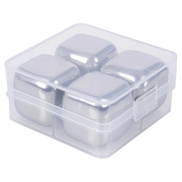 Stainless Steel Ice Cubes 4 Pcs - Image 4