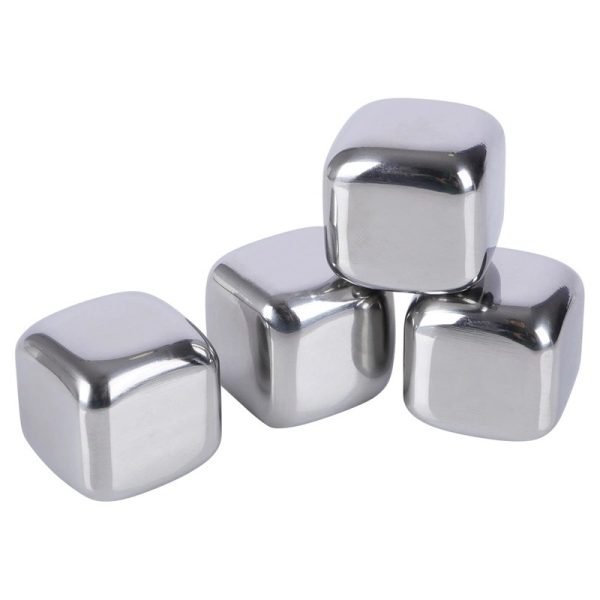 Stainless Steel Ice Cubes 4 Pcs - Image 3
