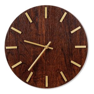 Wall Clock Wood Colour 40cm