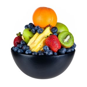Navy Glass Serving Bowl 28cm