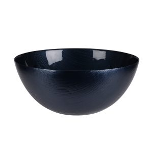 Navy Glass Serving Bowl 28cm