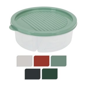 Storage Box 600ml 2 Compartments (5 Colours)
