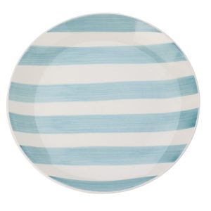 Striped Stoneware Plate 27cm (4 Colours)