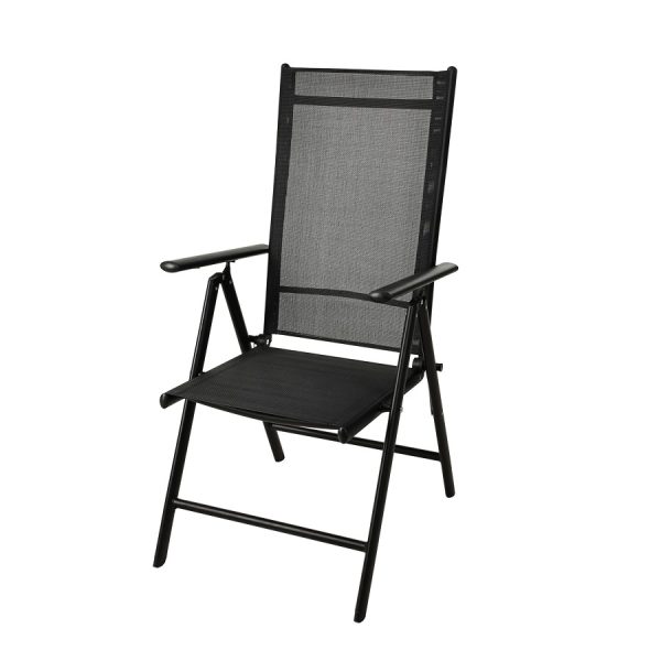 Folding Chair Matt Black - Image 2