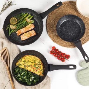 Salter Megastone 3 Pcs Frypan Set