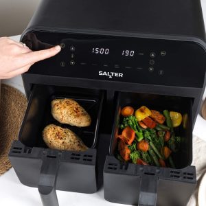 Salter Dual Air Fryer Pro Black