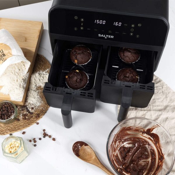 Salter Dual Air Fryer Pro Black - Image 3
