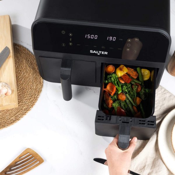 Salter Dual Air Fryer Pro Black - Image 4