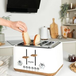 Salter Toronto 4 Slice Toaster White