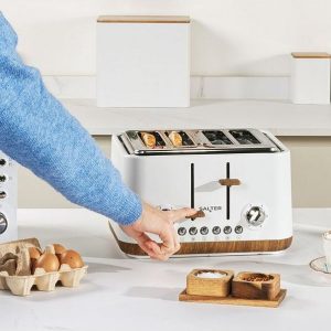 Salter Toronto 4 Slice Toaster White