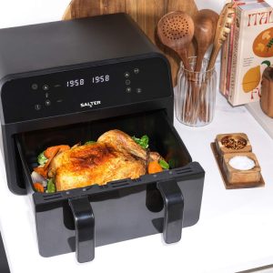 Salter 7 Lt Dual Air Fryer with Divider