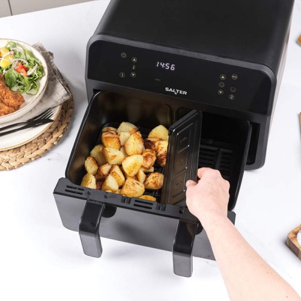 Salter 7 Lt Dual Air Fryer with Divider - Image 3