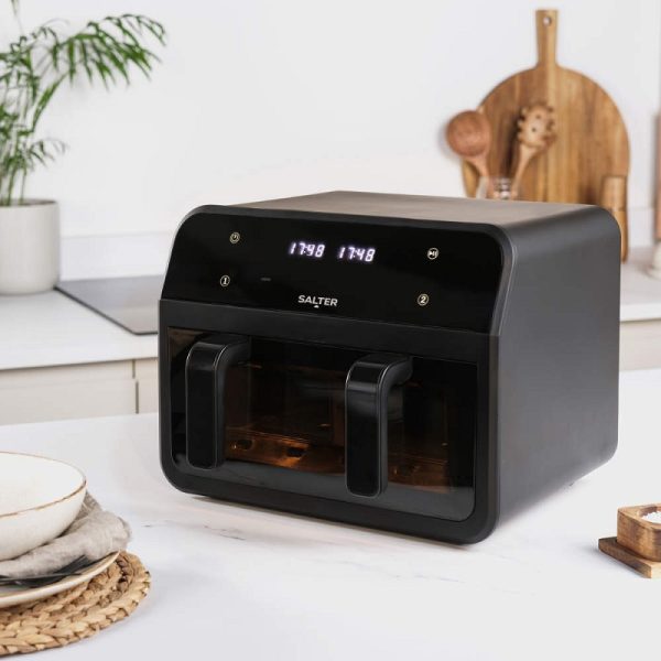 Salter 7 Lt Dual Air Fryer with Divider - Image 6