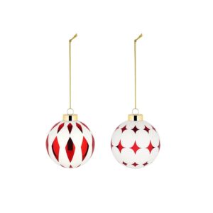 Delight Christmas Bauble Set 2 Pcs (NZ04SET3)