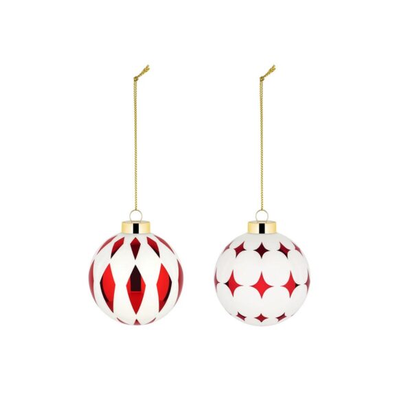Delight Christmas Bauble Set 2 Pcs (NZ04SET3)