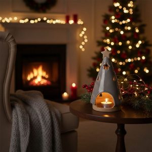Xmas Tree Tealight Holder 20cm