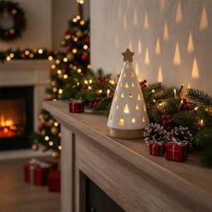 Xmas Tree Tealight Holder 20cm