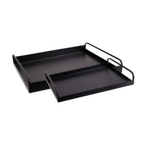 Serving Tray Set of 2 Black