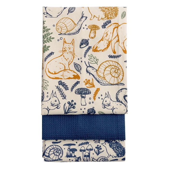 P&K Woodland Tea Towels Set 3 Pcs - Image 2