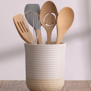 Rustic Charm Utensil Jar