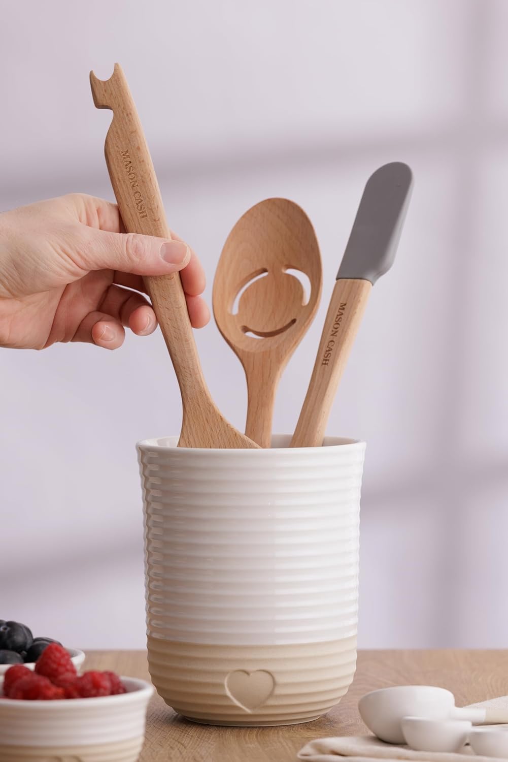 Rustic Charm Utensil Jar - Image 3