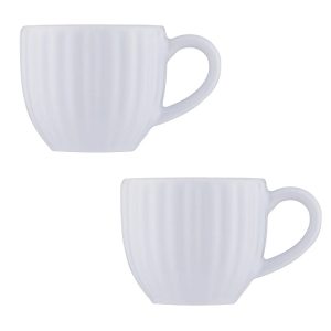 P&K Luxe Espresso Cup set 2 Pcs White