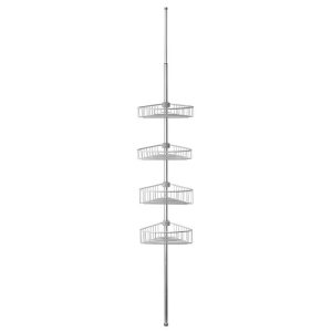 Telescopic Bar with 4 Baskets Steel