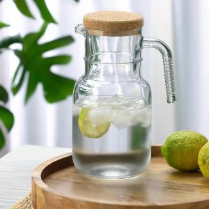 Hoop Jug with Cork Lid 1.50Lt