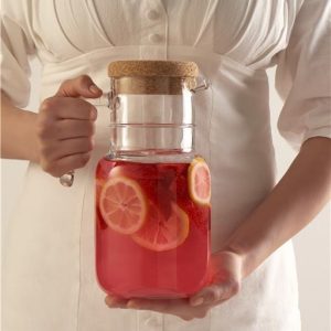 Hoop Jug with Cork Lid 1.50Lt