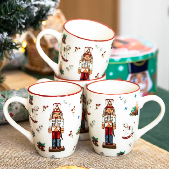 Xmas Nutcracker Porcelain Mug 320ml - Image 2
