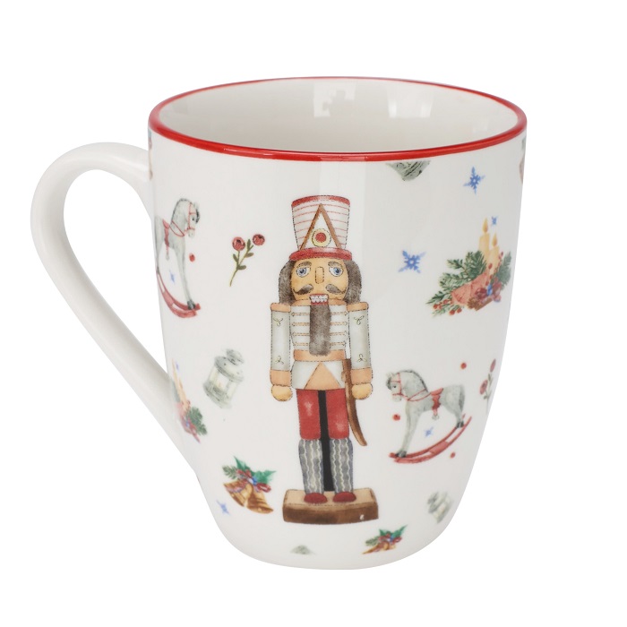 Xmas Nutcracker Porcelain Mug 320ml - Image 3
